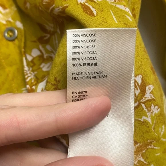 *SOLD* We The Free Free People It’s A Vibe 100% Viscose Oversized Top Size Med - Picture 5 of 6